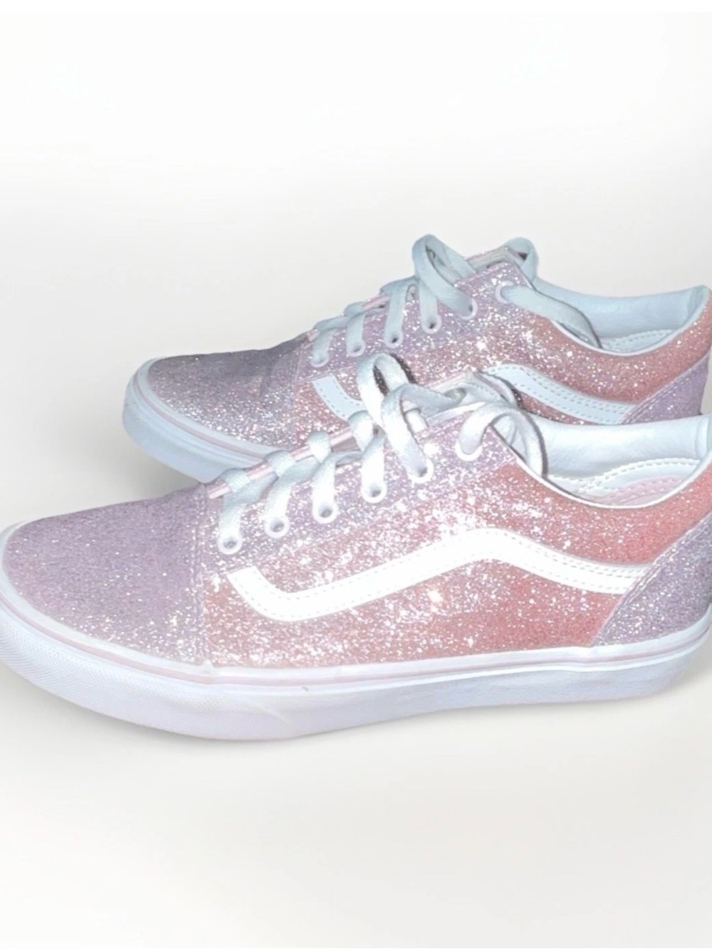 Puma Glitter Low-Top Sneakers - Pink Lavender Ombre